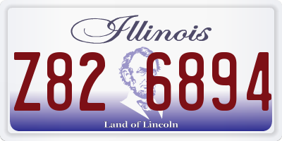 IL license plate Z826894