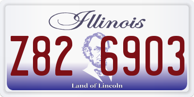 IL license plate Z826903