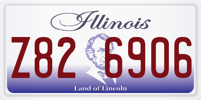 IL license plate Z826906