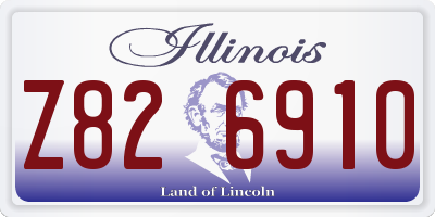 IL license plate Z826910