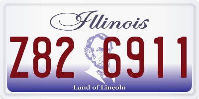 IL license plate Z826911