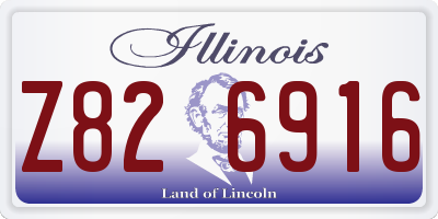 IL license plate Z826916