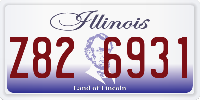 IL license plate Z826931