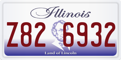 IL license plate Z826932