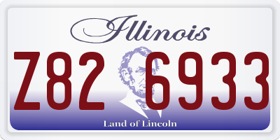IL license plate Z826933