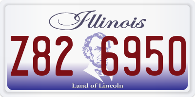 IL license plate Z826950
