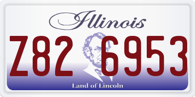 IL license plate Z826953