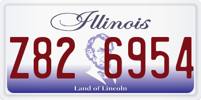 IL license plate Z826954