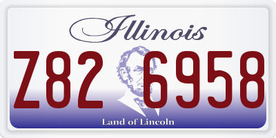 IL license plate Z826958