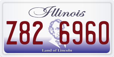 IL license plate Z826960