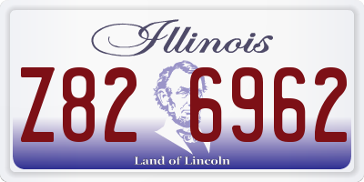IL license plate Z826962