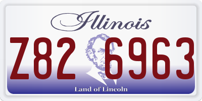 IL license plate Z826963