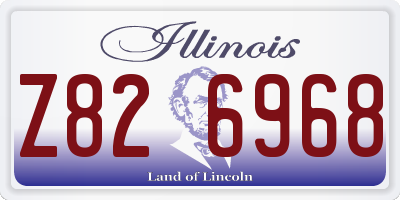 IL license plate Z826968