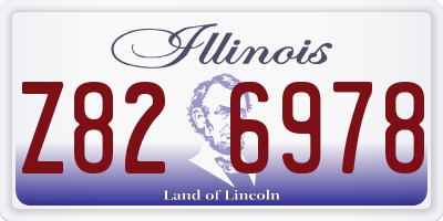 IL license plate Z826978