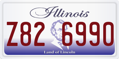IL license plate Z826990