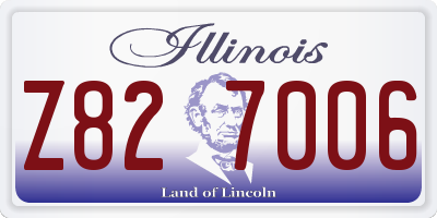 IL license plate Z827006