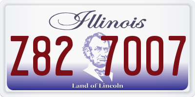 IL license plate Z827007
