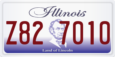 IL license plate Z827010