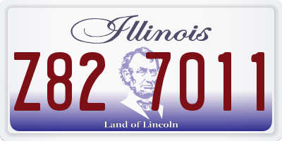 IL license plate Z827011