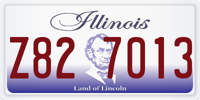 IL license plate Z827013
