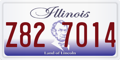 IL license plate Z827014