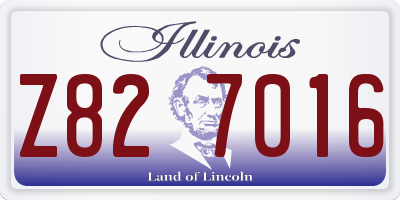 IL license plate Z827016
