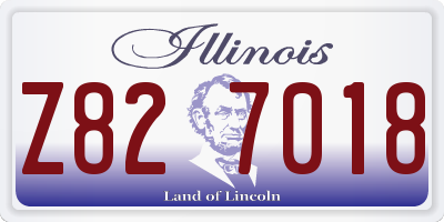 IL license plate Z827018