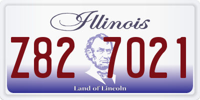 IL license plate Z827021