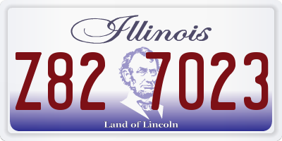 IL license plate Z827023