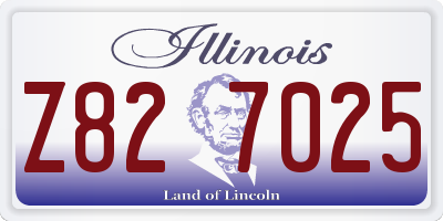 IL license plate Z827025