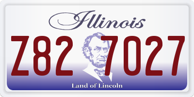 IL license plate Z827027