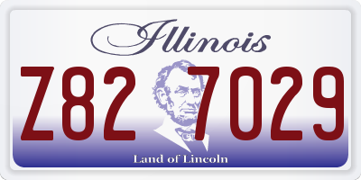 IL license plate Z827029