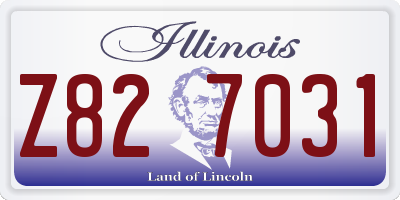 IL license plate Z827031