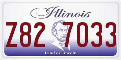 IL license plate Z827033