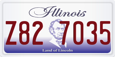IL license plate Z827035