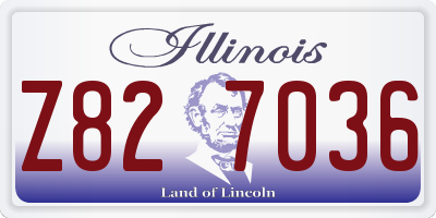 IL license plate Z827036