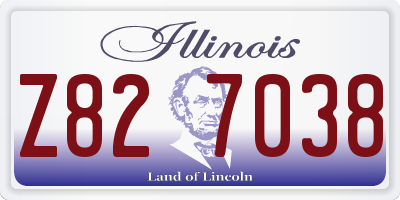 IL license plate Z827038