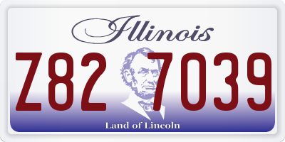 IL license plate Z827039