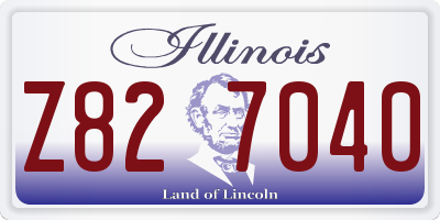 IL license plate Z827040