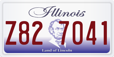 IL license plate Z827041