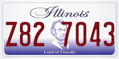 IL license plate Z827043