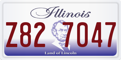IL license plate Z827047