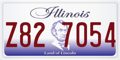 IL license plate Z827054
