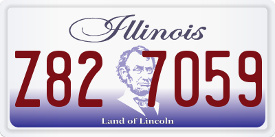 IL license plate Z827059