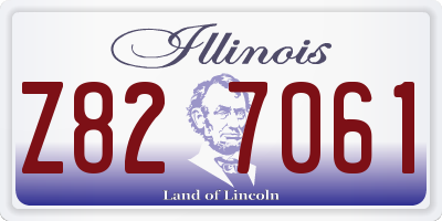 IL license plate Z827061