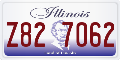 IL license plate Z827062