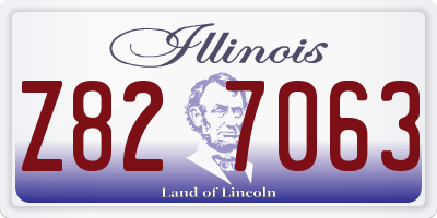 IL license plate Z827063