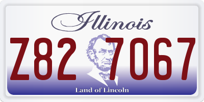 IL license plate Z827067