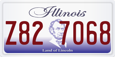 IL license plate Z827068