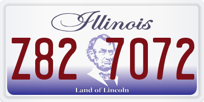 IL license plate Z827072